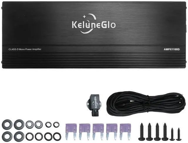 Main image of KG AMPX1100D Class D Car Amplifier, 4 Ohm,MAX 3000W,1 Channel,Powerful Bass, Specifically Built for Car Audio System Upgrade