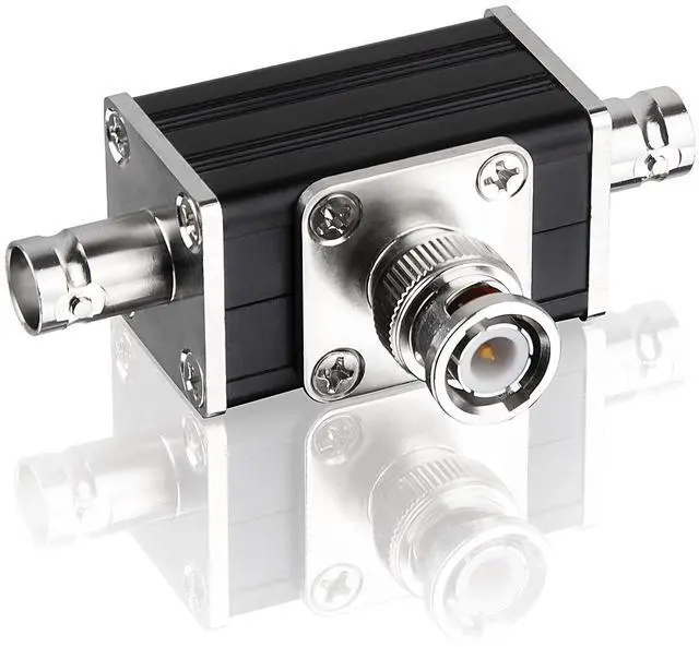 Main image of 2 Way CB/HAM Antenna Coax Switch - 1 Input & 2 Outputs, 100W 0-30MHz Aluminum Alloy BNC Coaxial Antenna Switches for Ham Radio