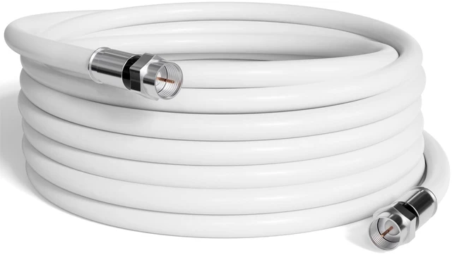 Main image of THE CIMPLE CO - RG6 Coaxial Cable 150 FT - RG6 Coax Cable for TVs, Antennas, Internet, CATV, Audio/Video - Dual Shielded Indoor/Outdoor Coax Wire 150 Feet (45 Meters), White