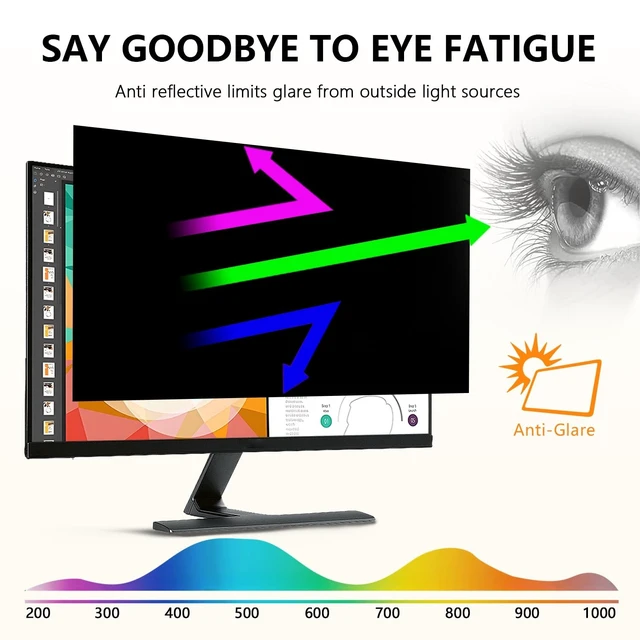 Alt view image 5 of 5 - 2-Pack 21.5-Inch Computer Privacy Screen for 16:9 Monitor