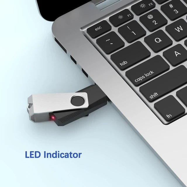 Alt view image 5 of 5 - RAOYI 10 Pack 16GB USB Flash Drive, USB 2.0 Swivel Metal Memory Stick Bulk Thumb Drives Pen Drive Jump Drive for Data Storage (Black)