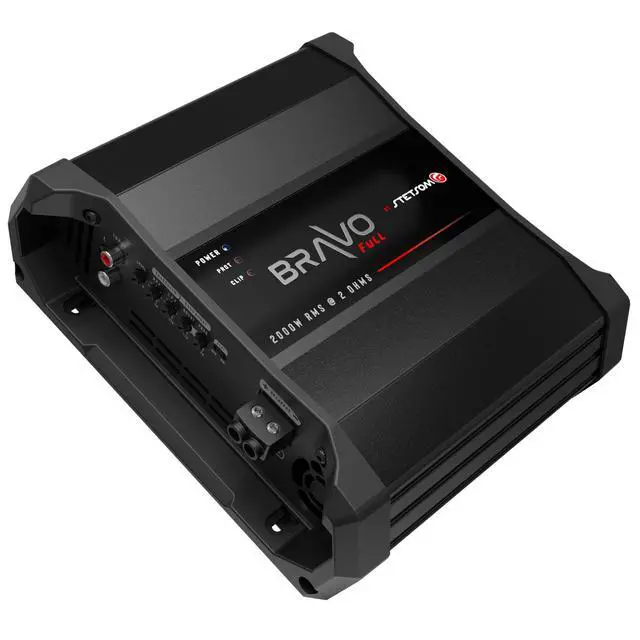 Alt view image 3 of 5 - Stetsom Bravo Full 2000 2 Ohms Mono Car Amplifier, 2000.1 2K Watts RMS, 2 Stable Car Audio, HD Sound Quality, Crossover & Bass Boost, Car Stereo Speaker Subwoofer MD, Smart Coolers