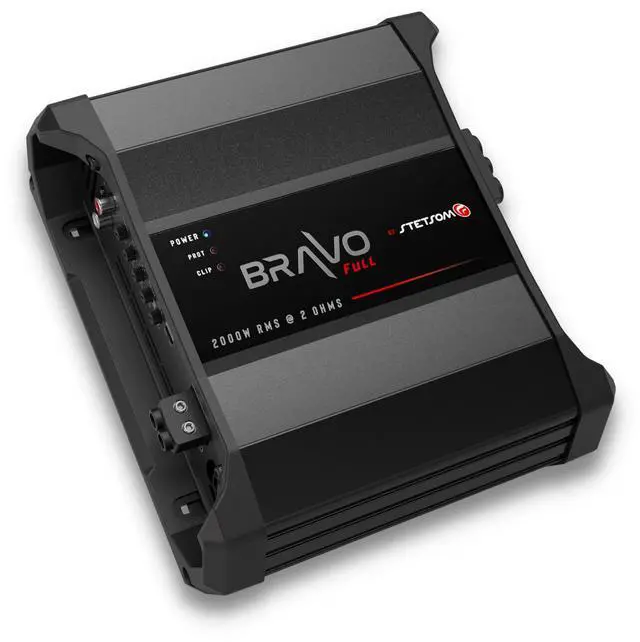Alt view image 2 of 5 - Stetsom Bravo Full 2000 2 Ohms Mono Car Amplifier, 2000.1 2K Watts RMS, 2 Stable Car Audio, HD Sound Quality, Crossover & Bass Boost, Car Stereo Speaker Subwoofer MD, Smart Coolers