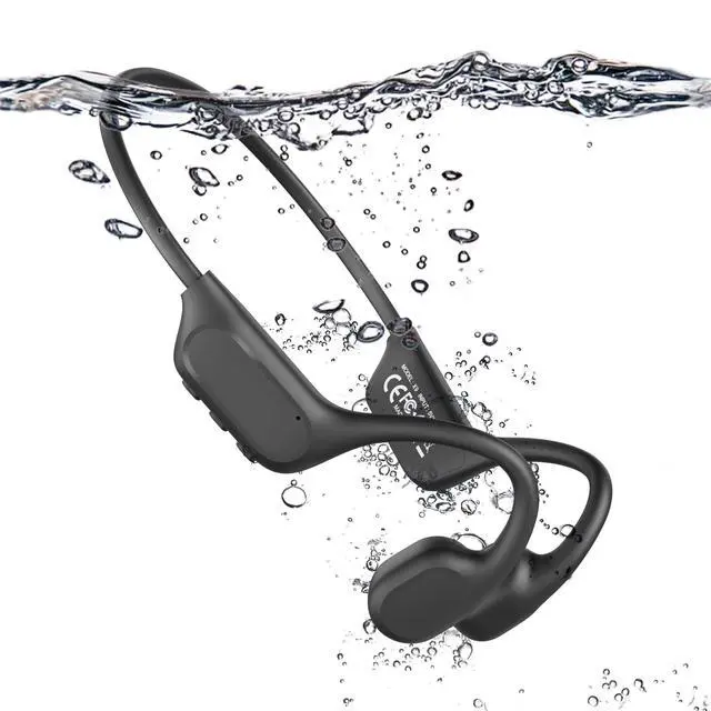 Main image of New Bone Conduction Headphones, IPX8 Waterproof Swimming Headphones with 32GB MP3 Player, Open Ear Bluetooth 6.0 Headphones for Clear Calls, Music & Game Modes for Sports, Running, Cycling & Workout