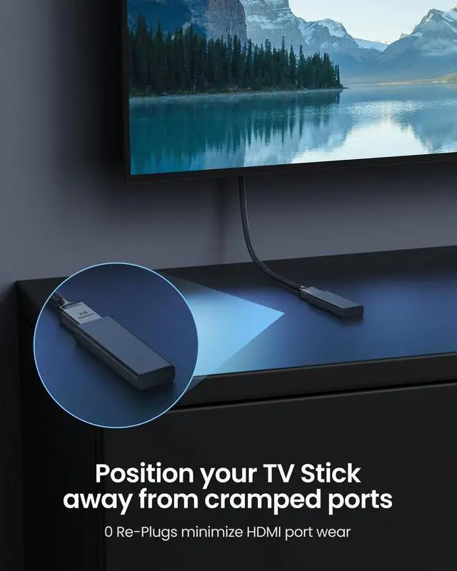 Alt view image 2 of 5 - Silkland 8K HDMI Extension Cable 10FT/3M HDMI Extender 2.1, 8K@60hz 4K@120hz HDMI Male to Female Adapter, Ultra High Speed 48Gbps Hdmi Cord Compatible with Fire Stick Roku TV Blu-Ray Laptop PS5 PS4