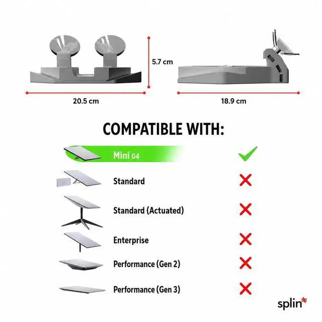 Alt view image 4 of 5 - Splin Mount for Starlink Mini (Gen 4) Vehicle Console & Dashboard Mount with Articulating Suction Cup for Windshield ^^ Trucks, Cars, Buses & Boats