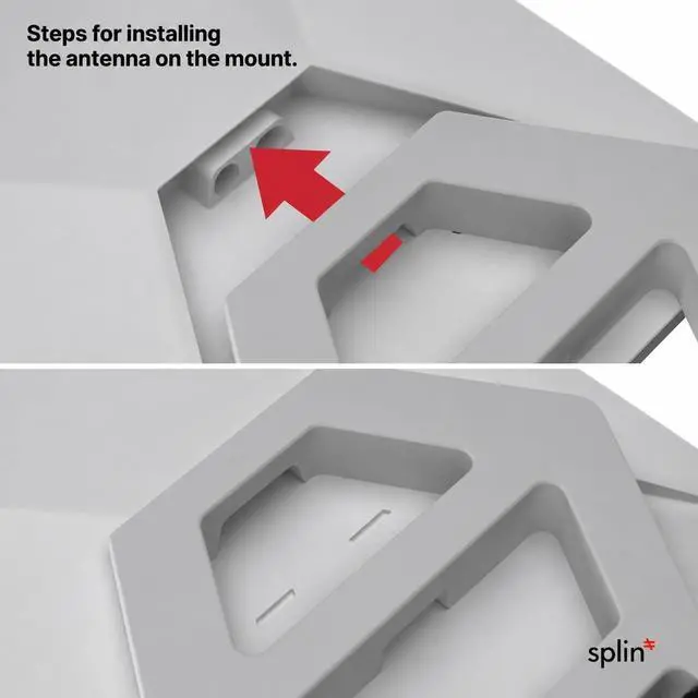 Alt view image 5 of 5 - Splin Mount for Starlink Mini (Gen 4) Vehicle Console & Dashboard Mount with Articulating Suction Cup for Windshield ^^ Trucks, Cars, Buses & Boats