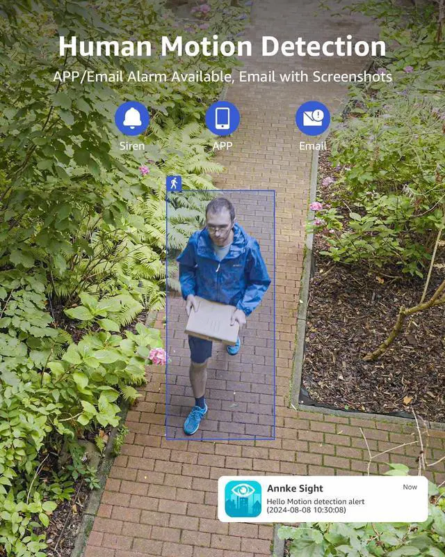 Alt view image 5 of 5 - ANNKE 2 Pack 2K Add-On Wi-Fi Outdoor Security Cameras, 3MP Wireless Surveillance IP Cameras with Human Detection, Two-Way Audio, 24/7 All-Day Monitoring, IP66 Waterproof