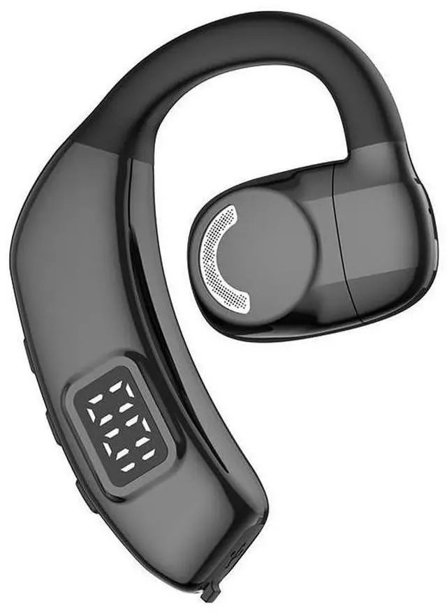 Main image of Single Bluetooth5.4 Phone Earpiece Earbud One Ear Piece 180 Left and Right Ears LED Display Open Ear Bud Air Conduction Earbuds Earless Out of Ear Headphones Wireless Headsets with Microphone E