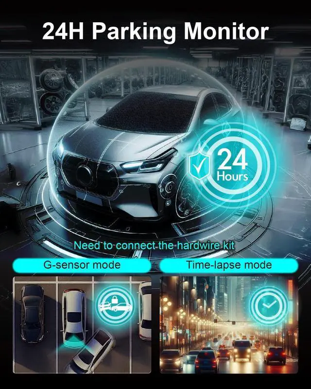 Alt view image 5 of 5 - VIGORPLUS V26R Rear Camera for V263W Dash Cam, 1080P STARVIS Night Vision, 155 Wide-Angle F1.8 Lens, 6G Optical Glass, 6m Type-C Cable