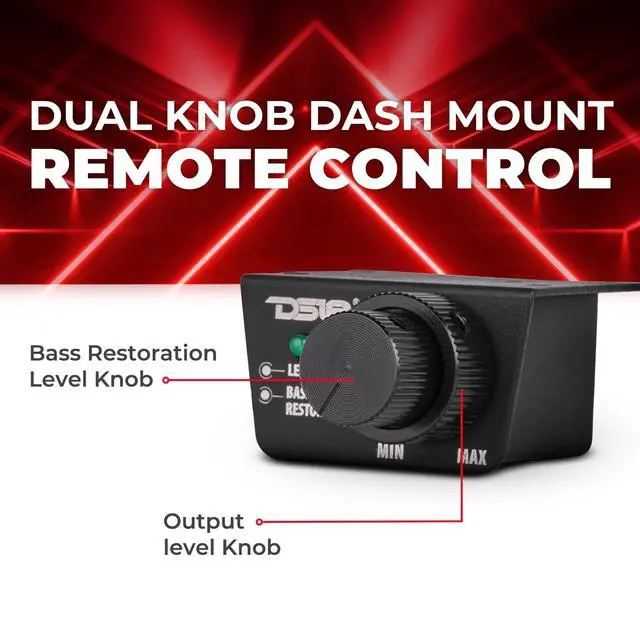 Alt view image 5 of 5 - DS18 DBPM100.MX Digital Bass Processor, 2 Channel Preamp Input/Output, Subsonic Filter, Digital Bass Restoration, Bass Booster, Remote Level Control w/Clip LED, Fully Adjustable Bass Processor