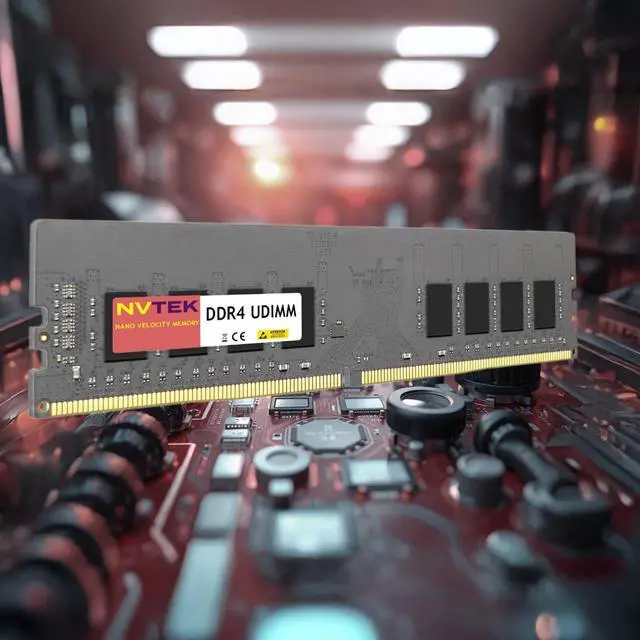 Alt view image 2 of 5 - NVTEK 8GB (1X8GB) DDR4 2666MHz PC4-21300 UDIMM 1Rx8 1.2V CL19 288-PIN Non-ECC Unbuffered Desktop PC Computer Memory