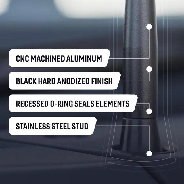 Alt view image 4 of 5 - BuiltRight Industries Stubby Antenna ^^ for Ford F-150 (2015-2020) and Super Duty (2017-2021)