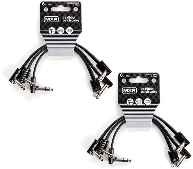 Main image of Briskdrop MXR DCISTR06R TRS Ribbon Patch Cable - 6 Inch (6 Pack)