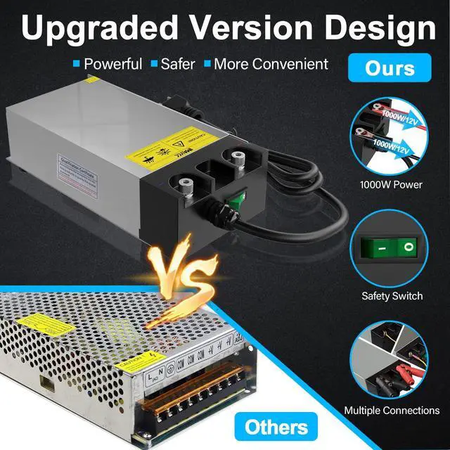 Alt view image 3 of 5 - IMAYCC AC to DC Converter SMPS 110V to 12V Converter 12V DC Power Supply, Universal 120V to 12V Converter Transformer Max Current 83.4A 1000W
