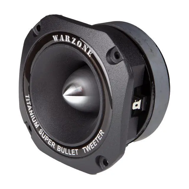 Alt view image 4 of 5 - 1x Gravity WZ50TW 1500W Heavy Duty Titanium Super Tweeter Loud Speaker 4-Ohms for Car, Van, ATV, Motorcycle, and Competition (Black)