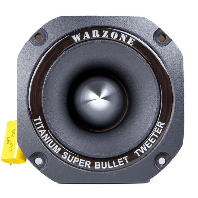 Alt view image 3 of 5 - 1x Gravity WZ50TW 1500W Heavy Duty Titanium Super Tweeter Loud Speaker 4-Ohms for Car, Van, ATV, Motorcycle, and Competition (Black)