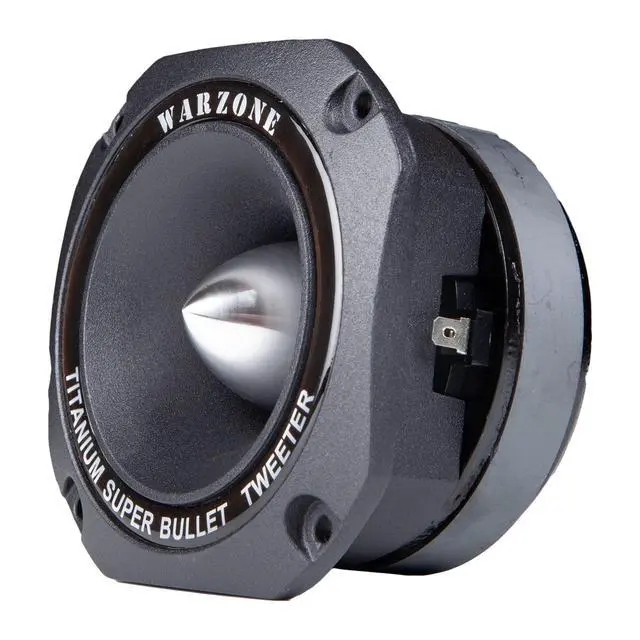 Alt view image 5 of 5 - 1x Gravity WZ50TW 1500W Heavy Duty Titanium Super Tweeter Loud Speaker 4-Ohms for Car, Van, ATV, Motorcycle, and Competition (Black)