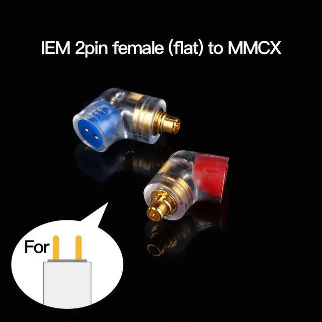Alt view image 2 of 5 - Easy Dock Lab MMCX Adapter for IEM Earphone, Shure, Sony, Campfire, Fiio, Final Audio, Dunu, etc, IEM Bluetooth Adapter (2pin Female Flat to MMCX Male)