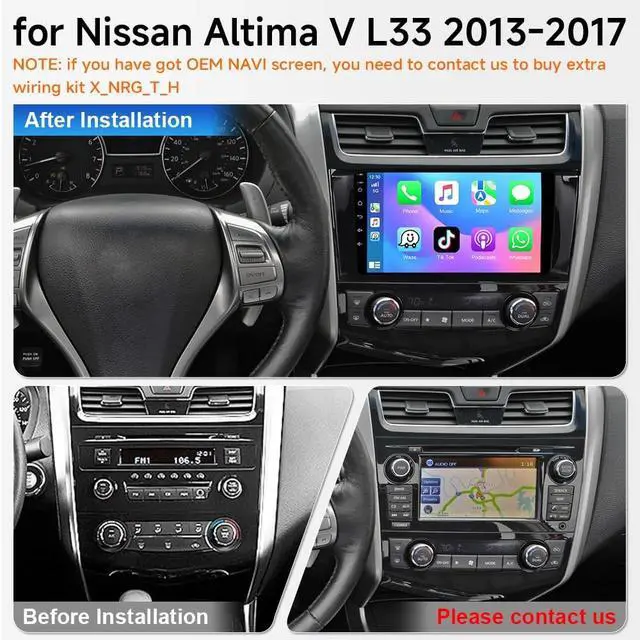 Alt view image 2 of 5 - ASURE 9 inch Car Stereo Radio for Nissan Altima V L33 2013-2017 Navigation GPS Unit Upgrade,4G+64G Android 15 with Wireless Carplay,Android Auto,Bluetooth, WiFi,SWC,DSP,1280x800 HD Touchscreen