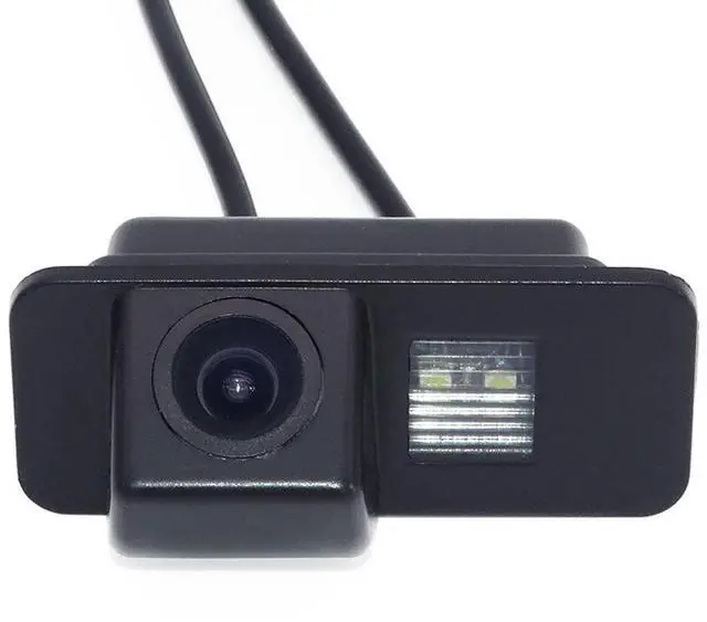 Main image of HD Auto Vehicle Car Van 170 Wide Angle License Plate Light Rear View Reversing Backup Camera Parking Aids System Compatible with Ford Focus Mondeo MK4 CMax SMax Galaxy Fiesta MK6 Kuga EcoSport