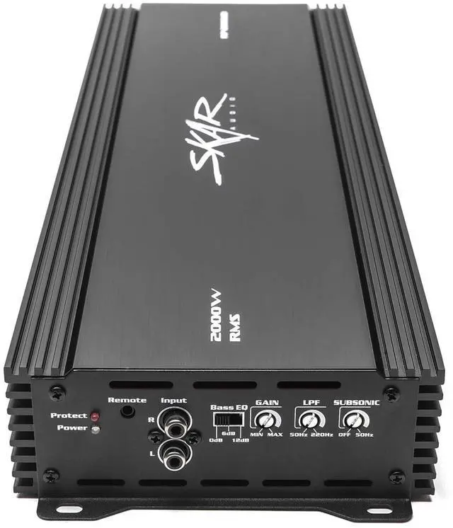 Alt view image 2 of 5 - Skar Audio RP-2000.1D Monoblock Class D MOSFET Amplifier with Remote Subwoofer Level Control, 2000W