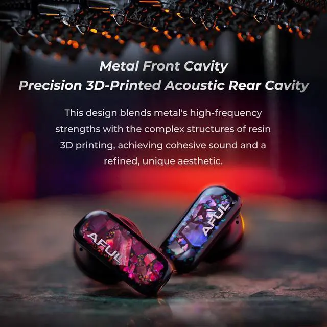 Alt view image 3 of 5 - HiFiGo AFUL PolarNight HiFi Earbuds, 4BA+1DD 5 Driver in Ear Monitor, HiFi Wired Earbuds with Detachable Cable for Musician Audiophile (3.5mm)