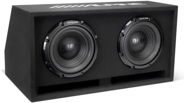 Main image of Alpine W-DB12V Wedg-E 12 Bass Series Dual Preloaded Vented Wedge Enclosure