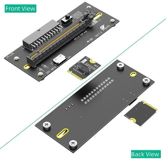 Alt view image 2 of 5 - Sintech M.2 M-Key 2230 to PCI-e 4.0 X16 with Oculink Extension Cable