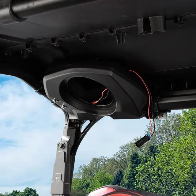 Alt view image 2 of 5 - SAUTVS Rear Roof Speakers Pods Enclosures Holders with Brackets for Polaris General 1000/4 1000/XP 1000/XP4 1000 2020-2026 Accessories (Support 6.5" Speakers, One Pair, Replace #2637784, 2637785)