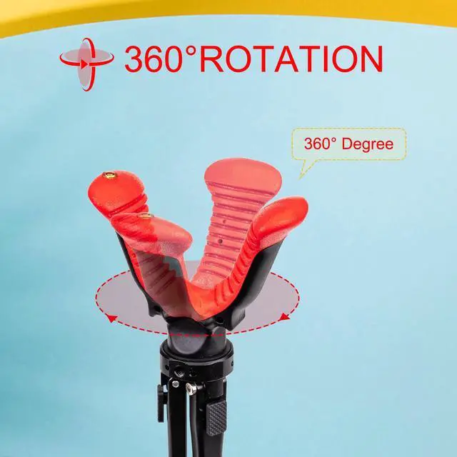 Alt view image 5 of 5 - Zeadio Camera Tripod Rest, 2.4-6.6 inch Adjustable Tripod Rest Stand with 360 Degree Rotation V Yoke for All Camera