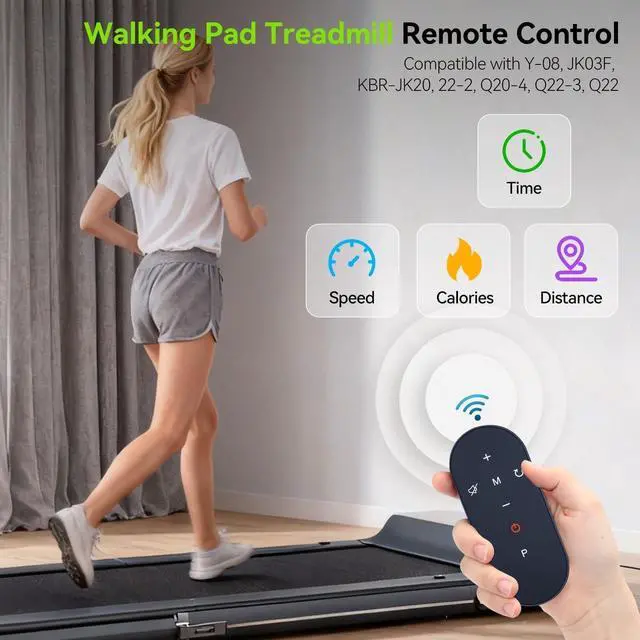 Alt view image 4 of 5 - PZL Replacement Remote Control fit for REDLIRO Treadmill Y-08 JK03F, for LIVIVOX Walking Pad 22-2 Q20-4, for EGORUN Under Desk Treadmill Q22-3, for ActiveLife Q22