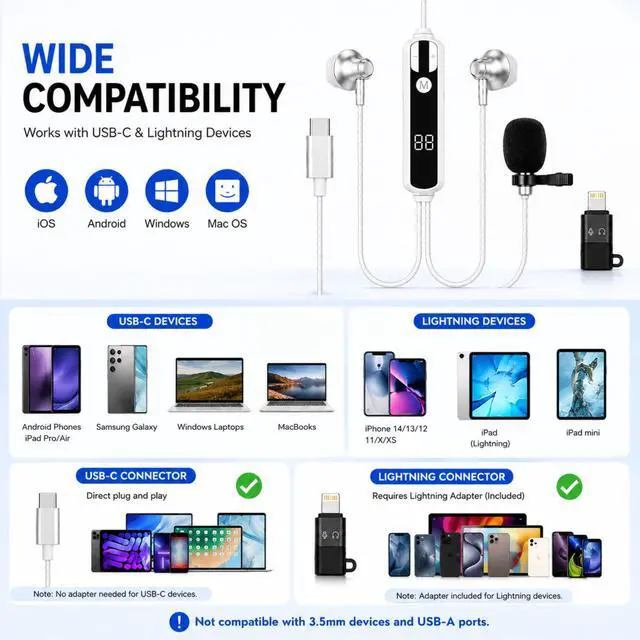 Alt view image 5 of 5 - GTaiTia Wired in-Ear Karaoke Earphones Built-in Sound Card with Real-Time Monitoring and Voice Changer Monitor Headphones for Live Streaming and Phone Singing (Sand Silver)