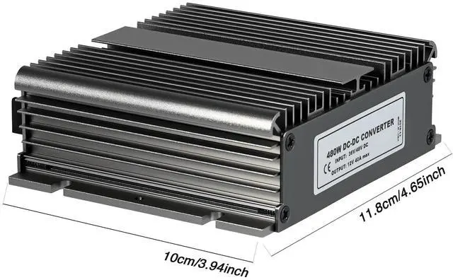 Alt view image 3 of 5 - 36V 48V to 12V Voltage Converter Golf Cart 30V-60V to 12V Step Down Transformer, 40A 480W Voltage Reducer IP68 Waterproof with Acc Control & Aluminum Alloy Shell