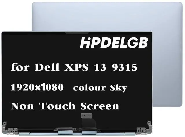 Main image of HPDELGB Replacement for Dell XPS 13 9315 LCD LED Non-Touch Screen Display Assembly Panel 13.4" 19201080 IPS FHD Sky
