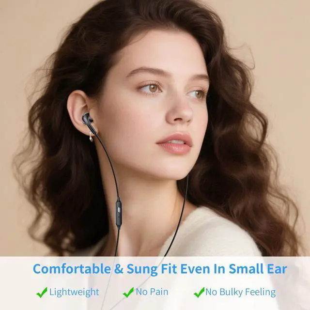 Alt view image 2 of 5 - USB C Earbuds for iPhone 17 Pro Max Air 16 15, Wired Conference Headphones Adjustable Sound & Vocal EQs HiFi Stereo Type C Earphones for Samsung Galaxy S25 S26 Ultra S24 Plus S23 S22 S21 Pixel 9