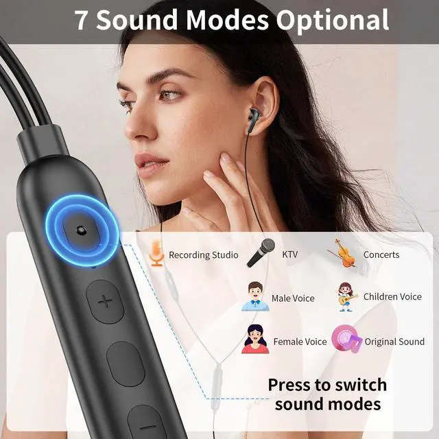 Alt view image 4 of 5 - USB C Earbuds for iPhone 17 Pro Max Air 16 15, Wired Conference Headphones Adjustable Sound & Vocal EQs HiFi Stereo Type C Earphones for Samsung Galaxy S25 S26 Ultra S24 Plus S23 S22 S21 Pixel 9