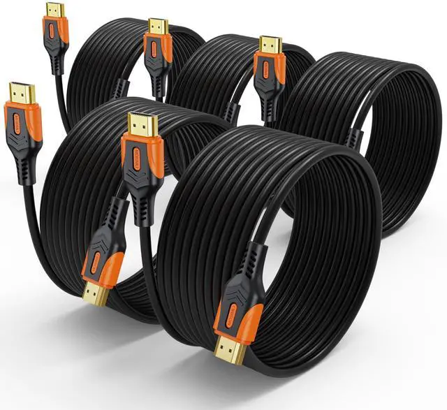 Main image of MOSIMLI 4K HDMI 2.0 Cable, 15FT, 5-Pack, 18Gbps, CL3