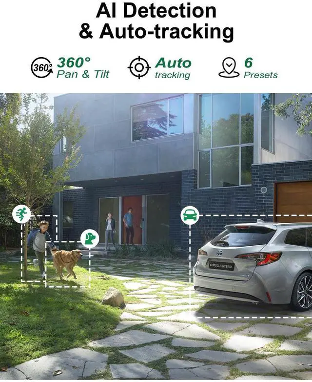 Alt view image 3 of 5 - ZHXINSD Dual Lens 4MP PTZ Wireless Security Camera