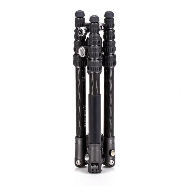 Alt view image 2 of 5 - Benro BAT One Series Carbon Fiber Travel Tripod with VX20 Ball Head 65.2 Max Height, Converts to Monopod, 5-Angle Legs, Accessory Mounts for Cameras & Video (FBAT15CVX20)