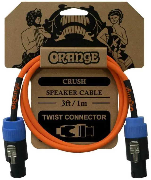 Main image of Orange Orange Crush Speaker Cable 3ft/1m Twist Connector CA039 Speaker Cable