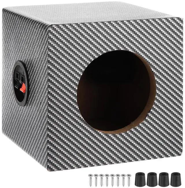 Main image of MECCANIXITY 5 Inch Ported Wooden Speaker Enclosure, Black White Single Vented Subwoofer Box Car Audio Truck Speaker Box for DIY Home Vehicle Audio Custom Sound Supplies