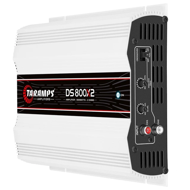 Alt view image 3 of 5 - Taramps DS 800x2 2 Channels 800 watts RMS, FULL RANGE 2 Ohms, Car Audio Amplifier Multichannel Class D Crossover HIGH/LOW PASS.