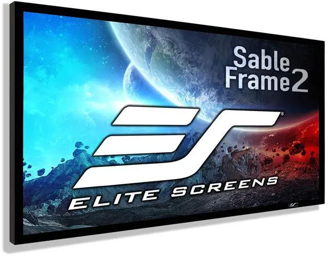 Main image of Elite Screens Sable Frame 2, 165-Inch Fixed Frame Projector Screen, 16:9 8K/4K Ultra HD & Active 3D Ready, ISF-Certified Material, Ideal for Home Theater, Office, and Indoor Presentations, ER165WH2