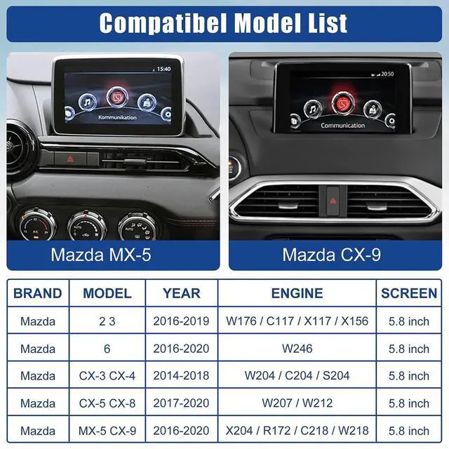 Alt view image 5 of 5 - Mazda Carplay and Android Auto Retrofit Kit, TK78-66-9U0C OEM Hub Fits to MZD Connect System, Apple Carplay Adapter Compatible with Mazda 2/3/6/CX3/CX5/CX9/MX5 2015-2020 Year(2024 New Upgraded)