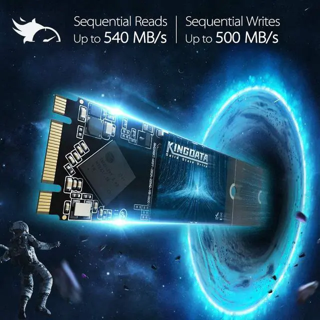 Alt view image 3 of 5 - KINGDATA SSD M.2 2280 256GB Ngff Internal Solid State Drive High-Performance Hard Drive for Desktop Laptop SATA III 6Gb/s (256GB, M.2 2280)