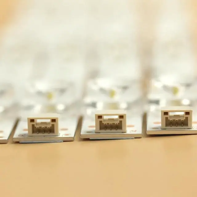 Alt view image 5 of 5 - GuuYebe 4 Pcs Led Backlight Strips Set Replacement for 55S421 55S423 55S425 4C-LB5508-HR02J 4C-LB5507-HR03J 4C-LB5508-HR03J 4C-LB5508-HR06J 55HR330M08A2 55HR330M07B2 55HR330M07A2 55D6