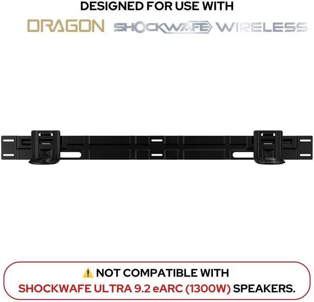 Alt view image 2 of 4 - Nakamichi Dragon and Shockwafe Wireless Main Unit/Soundbar Wall Mount