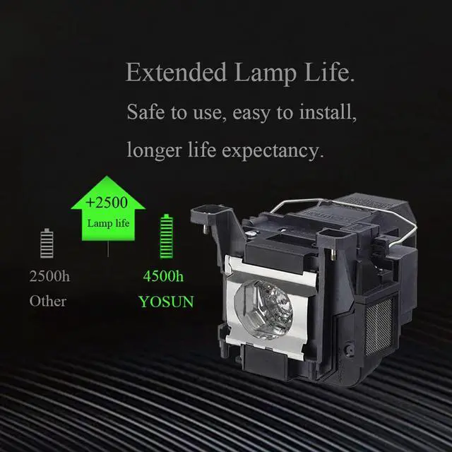 Alt view image 2 of 5 - YOSUN v13h010l89 projector lamp bulb for epson elplp89 powerlite home cinema 5040ub 5040ube 5050ub 5050ube 4010 4000 pro cinema 4050 pro cinema 6040ub pro cinema 6050ub replacement projector lamp bulb