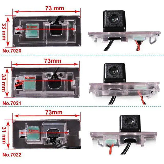 Alt view image 5 of 5 - Waterproof Car Rear View Backup License Plate Light Camera Night Vision for BMW Mini Cooper Kombilimousine R55 R56/Convertible Cabrio R52/Cabriolet R57/Coupe R58/Roadster R59